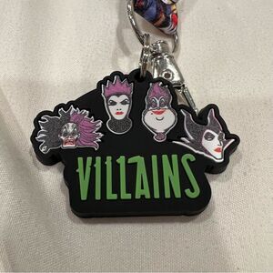 Bioworld X Disney Villains Double Sided Lanyard ID Holder ID cardholder NWT